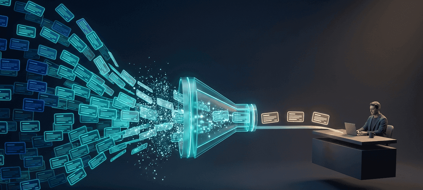 Support team using AI-powered automation to triage and resolve a high volume of customer helpdesk tickets