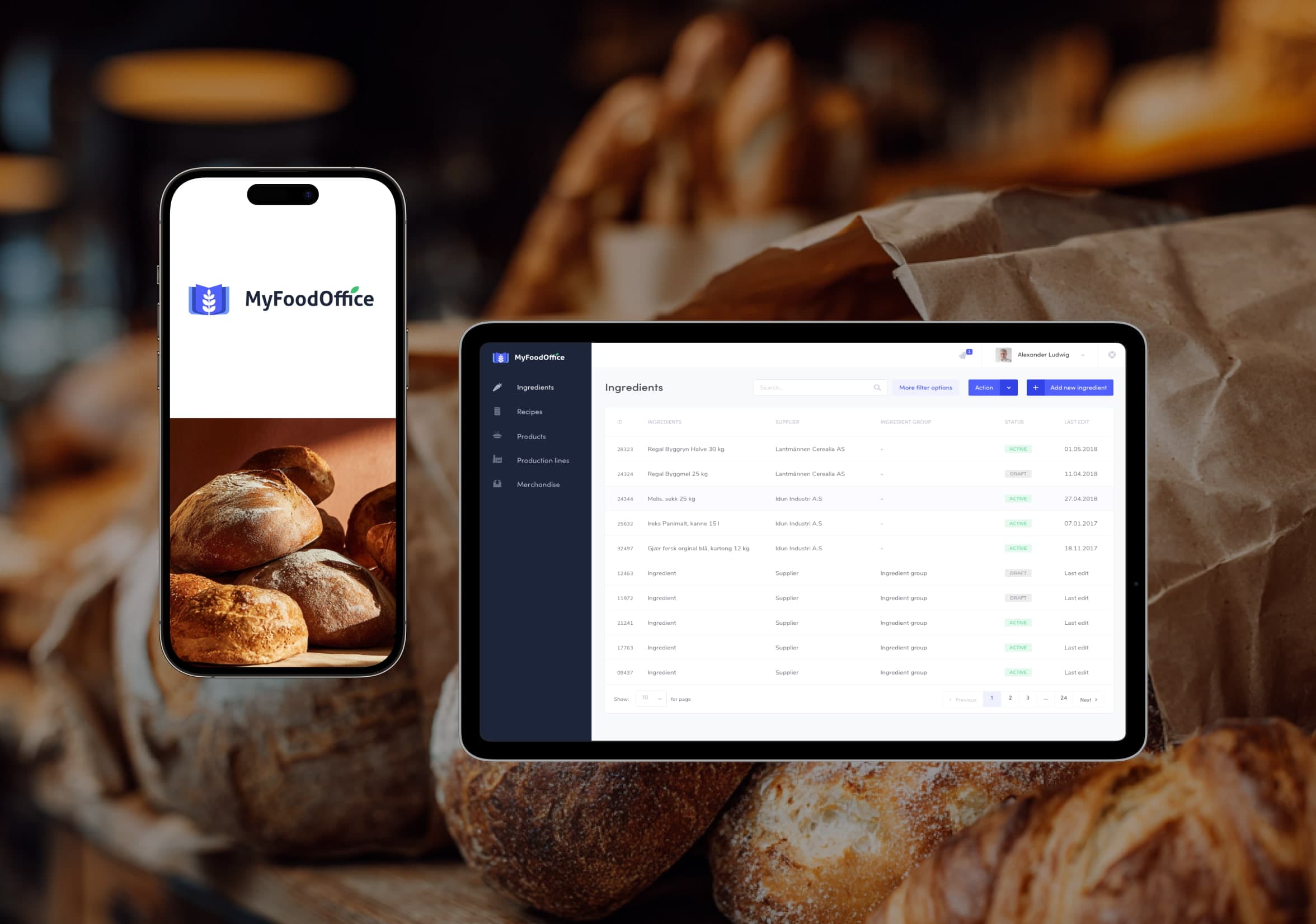 Cloud-based food declaration mobile app—MyFoodOffice platform for managing EU-compliant food declarations
