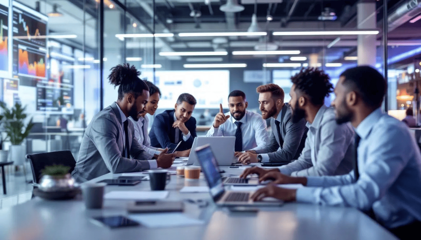 Programmers and IT specialists implementing digital transformation initiatives across various industries