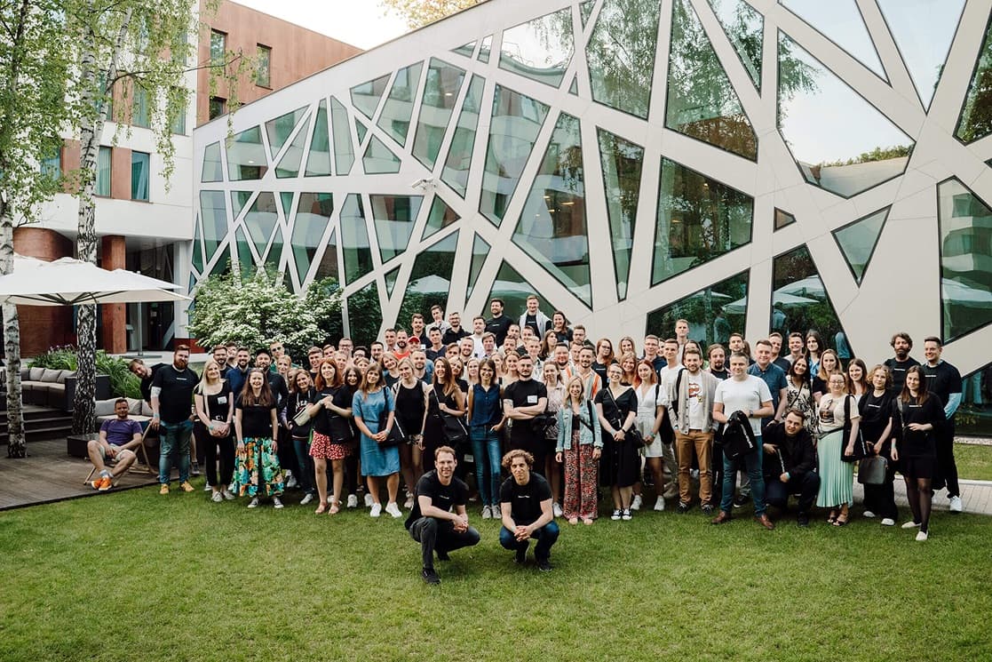 Startup House team at a company event