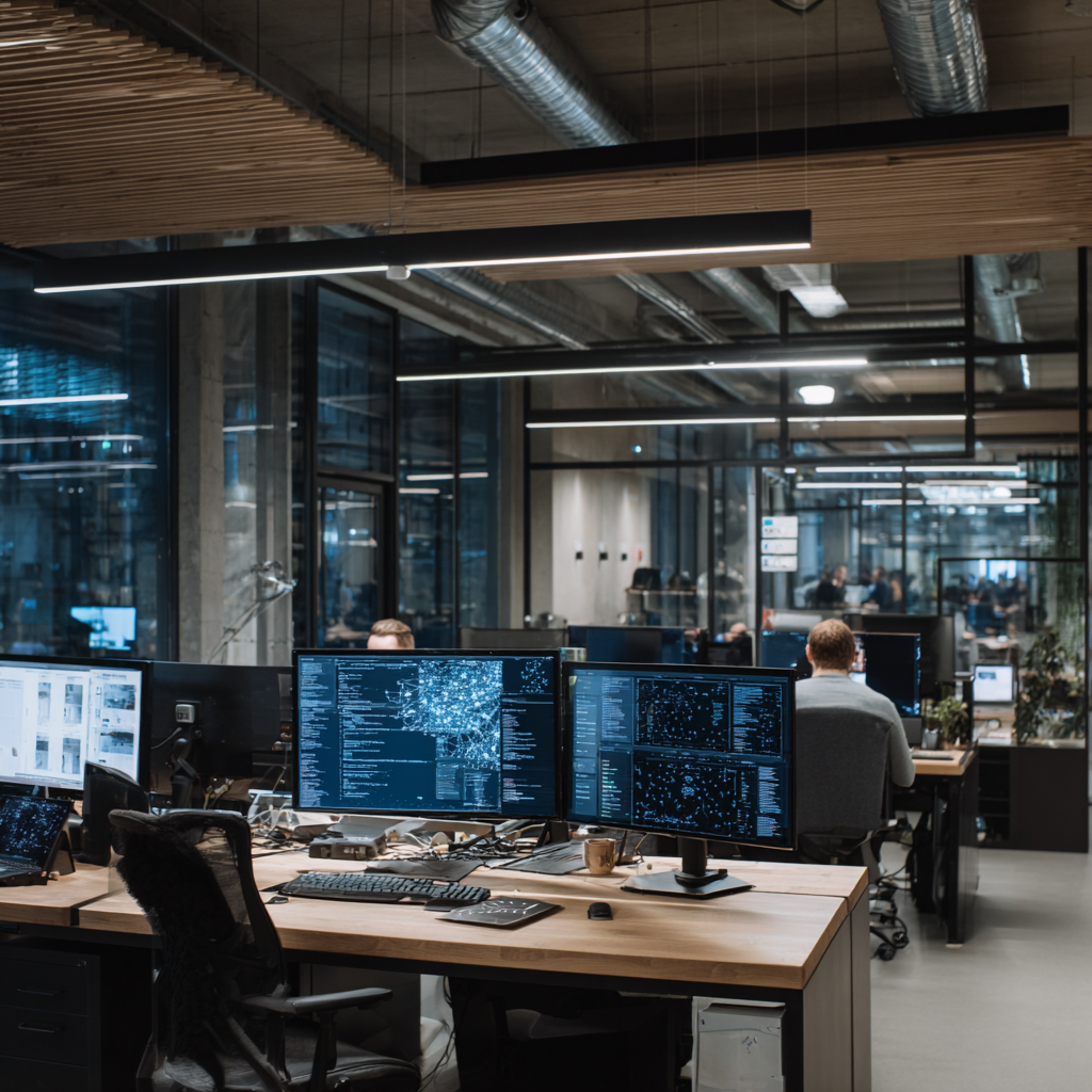 Flutter Web app running in a browser with responsive layout and navigation
