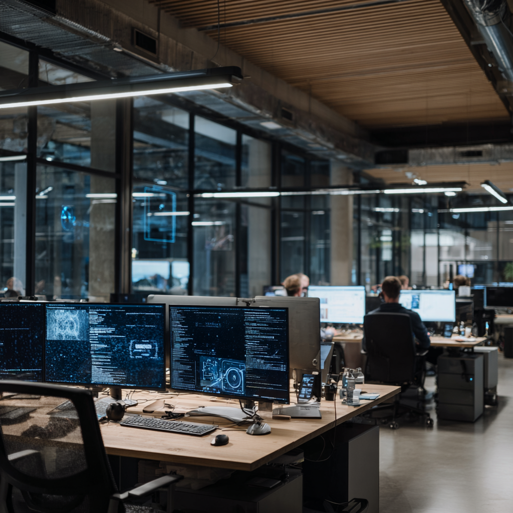 A modern digital interface showcasing an "Explainable AI" (XAI) process with clear charts and trust icons, symbolizing the transparency of algorithmic decisions for a customer.